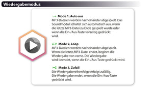 MP3 Soundmodul mit 1 AN-Taste