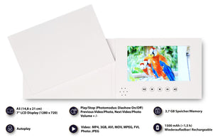 Blanke Videokarte mit Autoplay