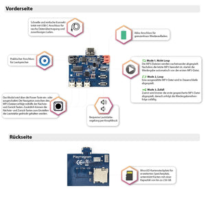 MP3 Soundmodul mit 3 Tasten