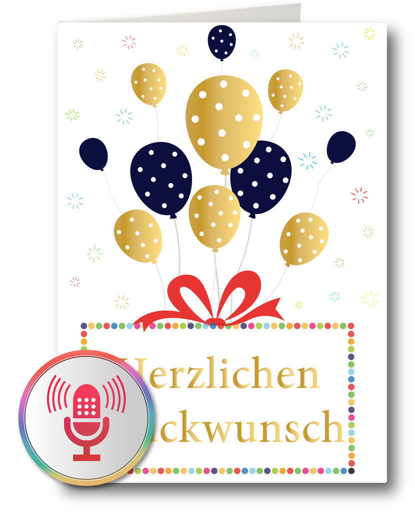 Herzlichen Glückwunsch Gold