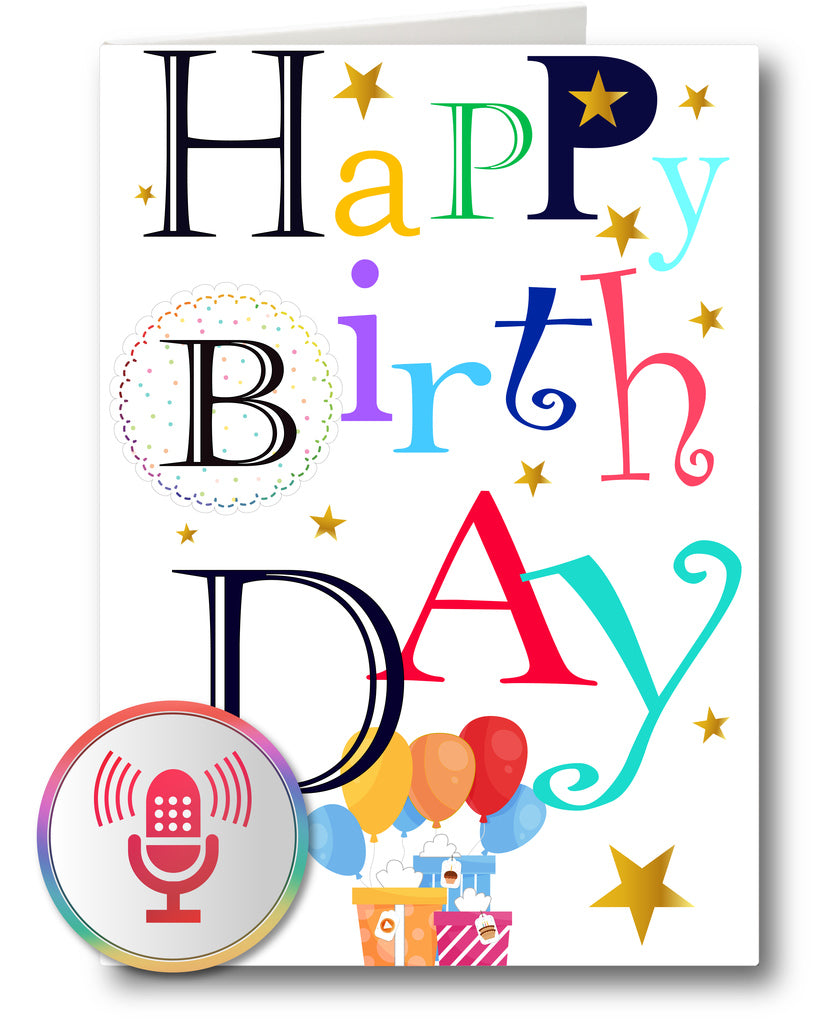 Happy Birthday Gold Stars